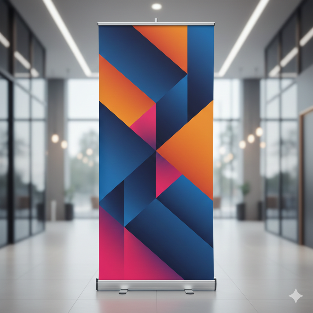 Pendón Roll Up 80×200 cm